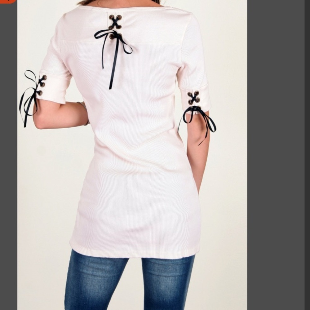 Tough Luv Clothing ribbed knit tunic top size small